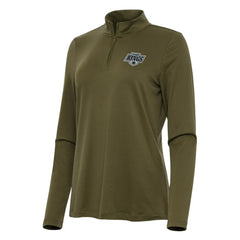 Los Angeles Kings - Antigua Women's Reprocess Quarter-Zip Top Olive