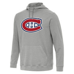 Montreal Canadiens - Antigua Cloud Pullover Hoodie Heather Gray