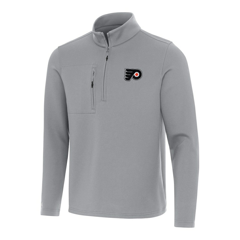 Philadelphia Flyers - Antigua Insider Quarter-Zip Top Gray