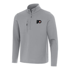 Philadelphia Flyers - Antigua Insider Quarter-Zip Top Gray
