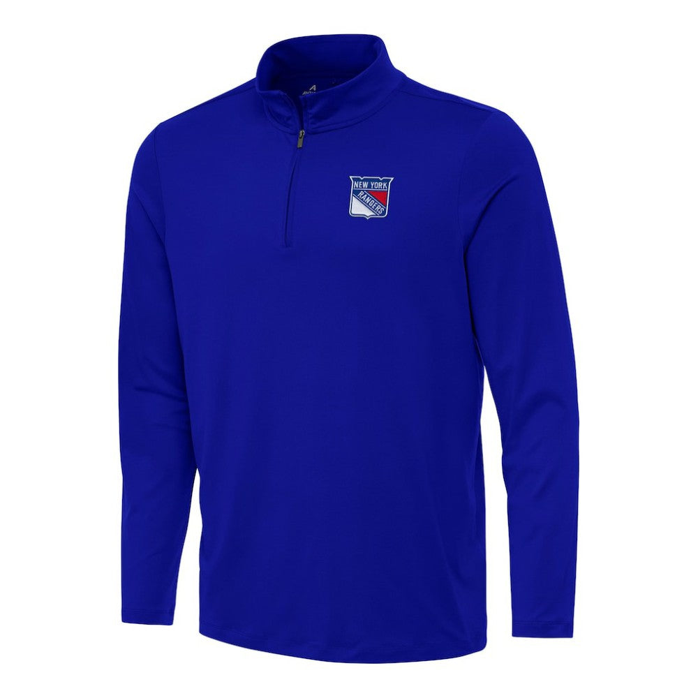 New York Rangers Antigua Reprocess Quarter-Zip Top Royal