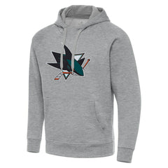 San Jose Sharks - Antigua Big & Tall Victory Pullover Hoodie Heather Gray