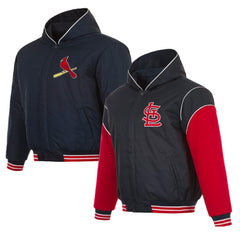 St. Louis Cardinals JH Design Youth Reversible Fleece Full-Snap Hoodie Jacket Online