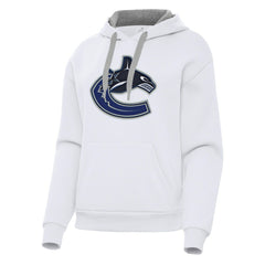 Vancouver Canucks - Antigua Women's Victory Pullover Hoodie White