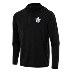 Toronto Maple Leafs - Antigua Tidy Quarter-Zip Hoodie Heather Black
