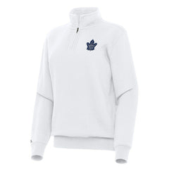 Toronto Maple Leafs - Antigua Women's Victory Quarter-Zip Sweatshirt White