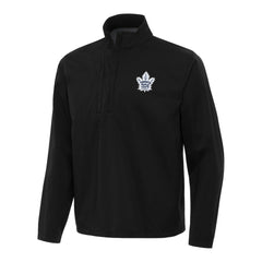 Toronto Maple Leafs - Antigua Brisk Quarter-Zip Windbreaker Black