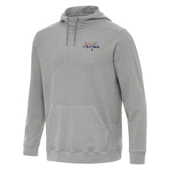 Washington Capitals Antigua Cloud Pullover Hoodie Heather Gray