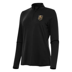 Vegas Golden Knights Antigua Women's Reprocess Quarter-Zip Top Black