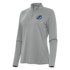 Tampa Bay Lightning - Antigua Women's Reprocess Quarter-Zip Top Gray