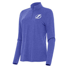 Tampa Bay Lightning - Antigua Women's Bright Quarter-Zip Top Heather Royal