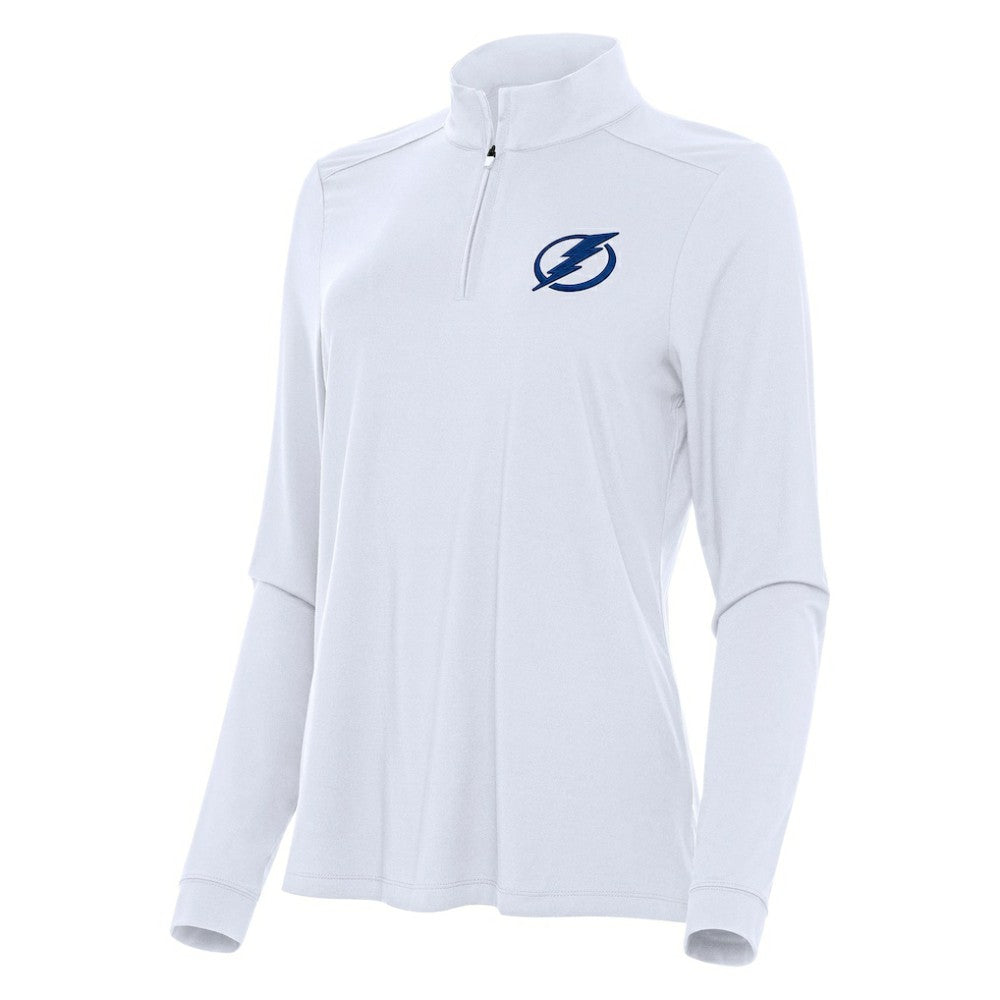 Tampa Bay Lightning - Antigua Women's Intent Quarter-Zip Top White