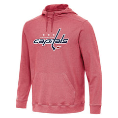 Washington Capitals Antigua Cloud Pullover Hoodie Heather Red