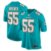 Aaron Brewer Miami Dolphins Game Jersey Aqua - Nike