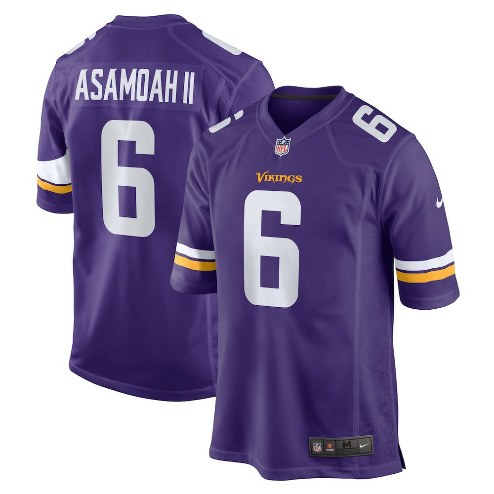 Brian Asamoah II Minnesota Vikings Game Jersey Purple - Nike