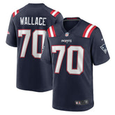 Caedan Wallace New England Patriots Game Jersey Navy - Nike