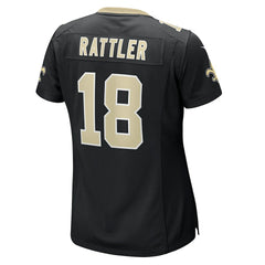 Spencer Rattler New Orleans Saints Women's Game Jersey Black - Nike
