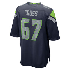 Charles Cross Seattle Seahawks Game Jersey College Navy - Nike