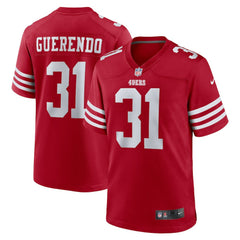 Isaac Guerendo San Francisco 49ers Game Jersey Scarlet - Nike