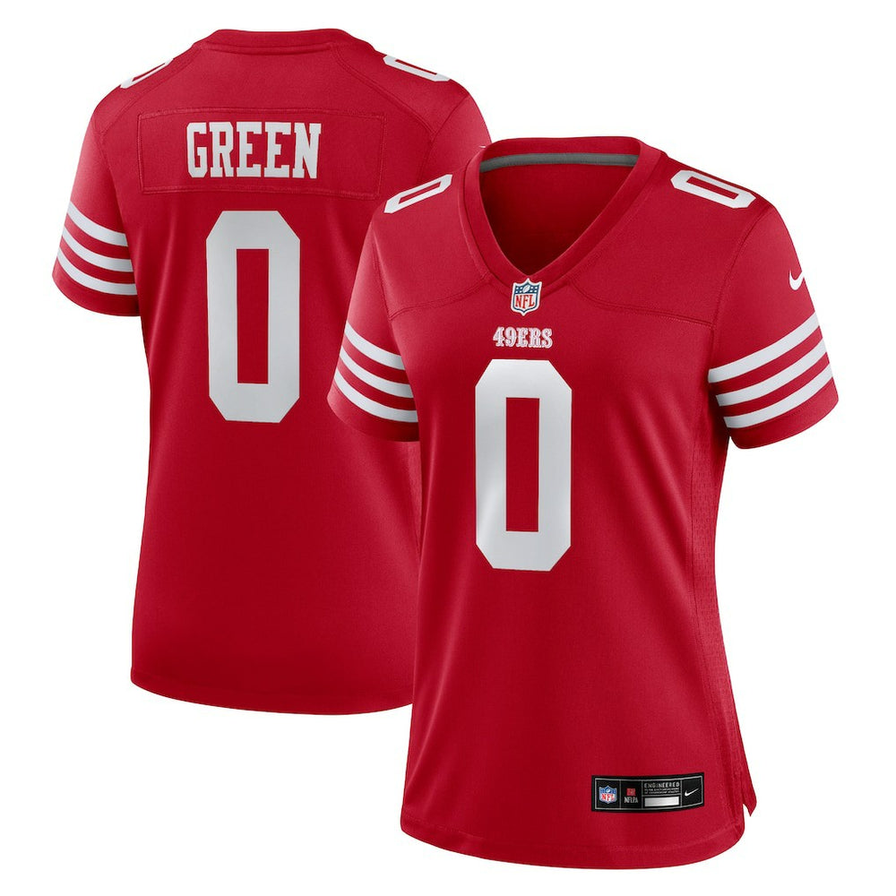 Renardo Green San Francisco 49ers Women's Team Game Jersey Scarlet - Nike
