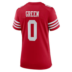 Renardo Green San Francisco 49ers Women's Team Game Jersey Scarlet - Nike