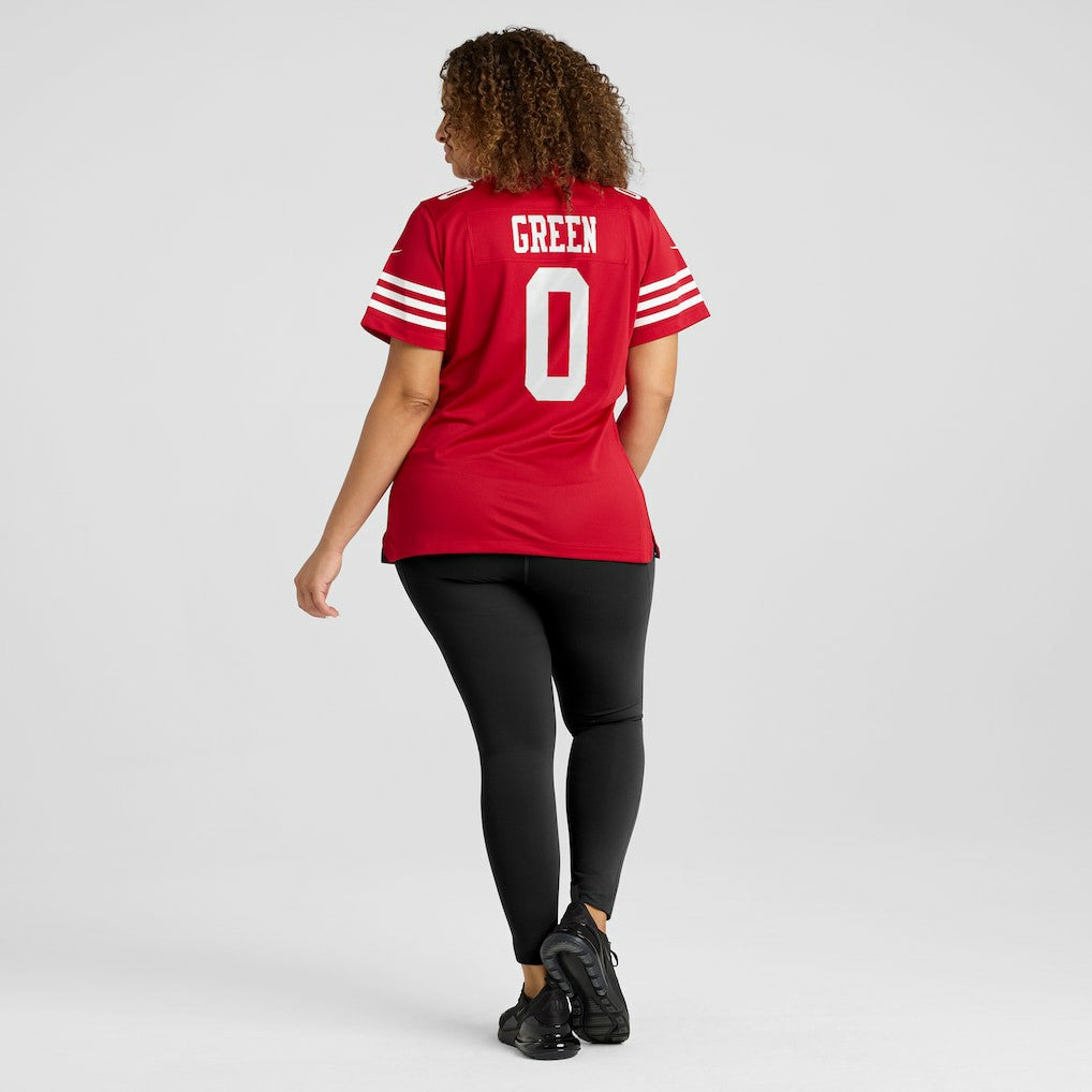 Renardo Green San Francisco 49ers Women's Team Game Jersey - Scarlet | NFL Jerseys