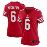 Malik Mustapha San Francisco 49ers Women's Team Game Jersey Scarlet - Nike