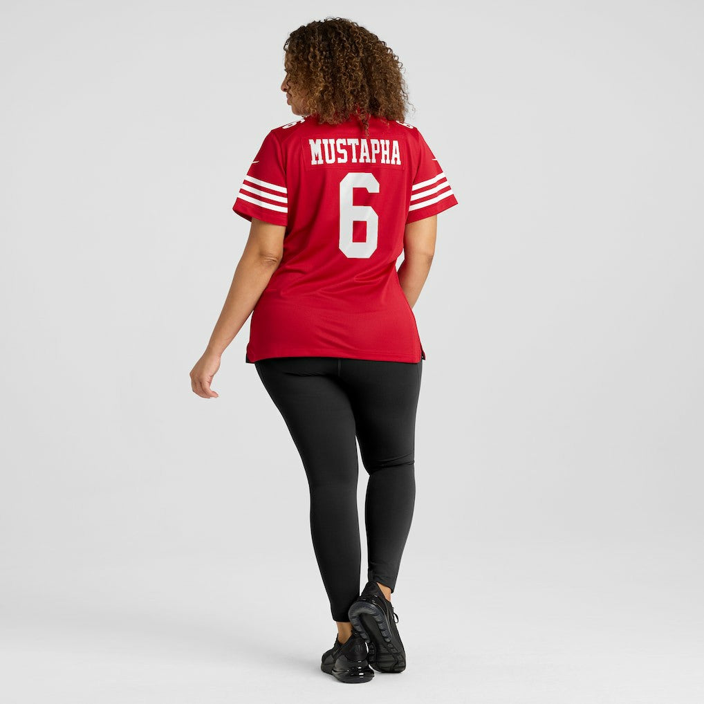Malik Mustapha San Francisco 49ers Women's Team Game Jersey - Scarlet | NFL Jerseys