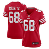 Colton McKivitz San Francisco 49ers Women's Team Game Jersey Scarlet - Nike