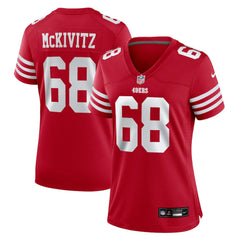 Colton McKivitz San Francisco 49ers Women's Team Game Jersey Scarlet - Nike