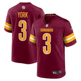 Cade York Washington Commanders Game Jersey Burgundy - Nike