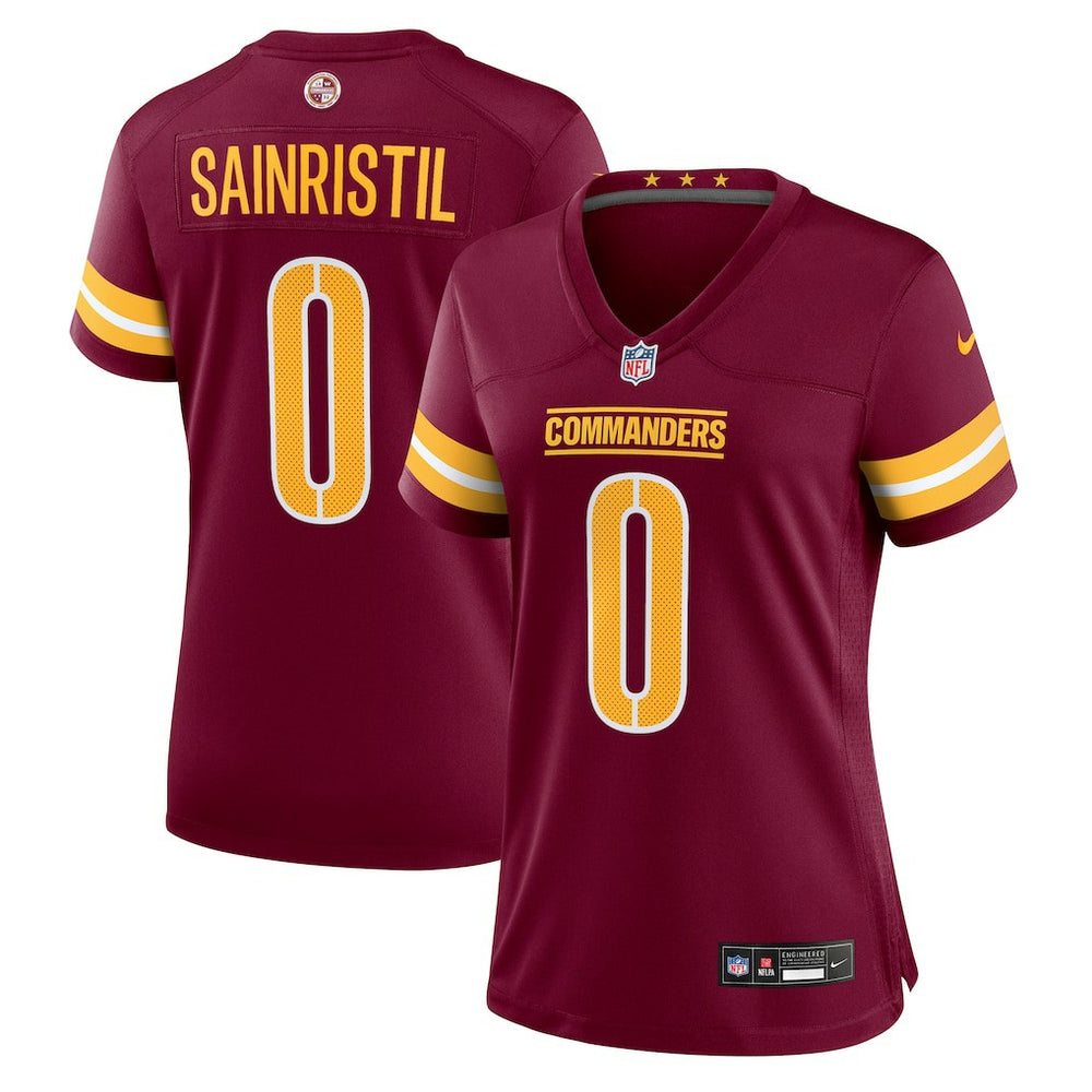Mike Sainristil Washington Commanders Women's Team Game Jersey Burgundy - Nike