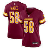 Jordan Magee Washington Commanders Women's Team Game Jersey Burgundy - Nike