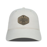 Vancouver Canucks - Men's Levelwear Faux Leather Patch Unstructured Adjustable Hat Cream