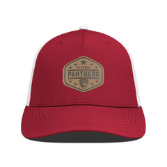 Florida Panthers - Men's Levelwear Faux Leather Patch Structured Adjustable Hat Red