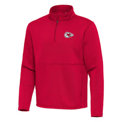 Kansas City Chiefs Antigua Twist Quarter-Zip Pullover Jacket Red - NFL