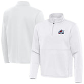 Colorado Avalanche - Antigua Twist Quarter-Zip Pullover Jacket White