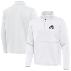Colorado Avalanche - Antigua Twist Quarter-Zip Pullover Jacket White