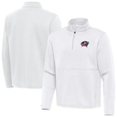 Columbus Blue Jackets - Antigua Twist Quarter-Zip Pullover Jacket White