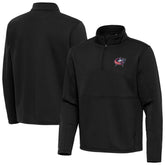 Columbus Blue Jackets - Antigua Twist Quarter-Zip Pullover Jacket Black