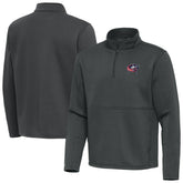 Columbus Blue Jackets - Antigua Twist Quarter-Zip Pullover Jacket Silver