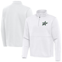 Dallas Stars - Antigua Twist Quarter-Zip Pullover Jacket White