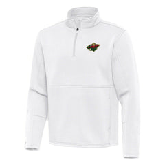 Minnesota Wild - Antigua Twist Quarter-Zip Pullover Jacket White