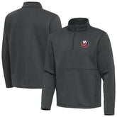 New York Islanders - Antigua Twist Quarter-Zip Pullover Jacket Pewter