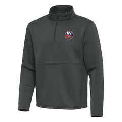 New York Islanders - Antigua Twist Quarter-Zip Pullover Jacket Pewter