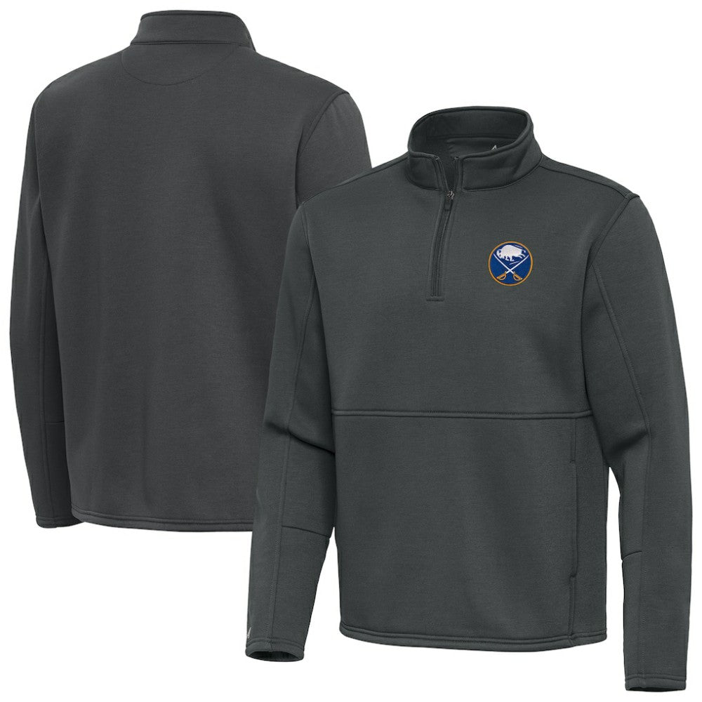 Buffalo Sabres - Antigua Twist Quarter-Zip Pullover Jacket Pewter