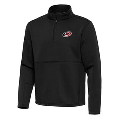Carolina Hurricanes - Antigua Twist Quarter-Zip Pullover Jacket Black