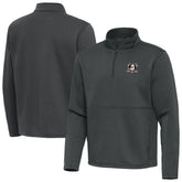Anaheim Ducks - Antigua Twist Quarter-Zip Pullover Jacket Silver