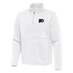 Philadelphia Flyers - Antigua Twist Quarter-Zip Pullover Jacket White