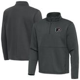 Philadelphia Flyers - Antigua Twist Quarter-Zip Pullover Jacket Pewter